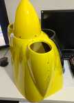 finished engine cowling with spinner 140 mm