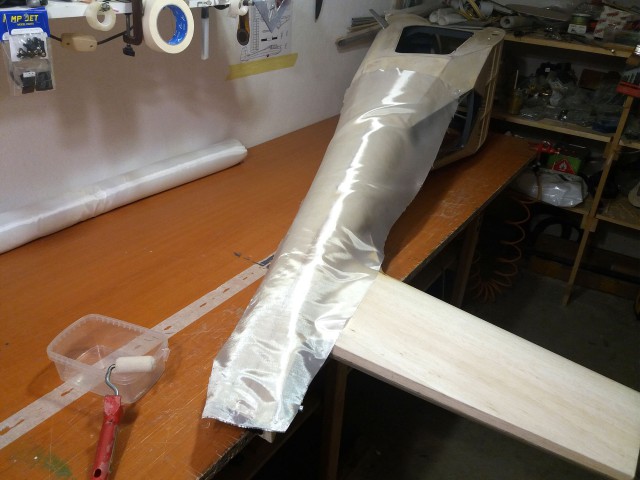 cover fuselage with fiberglass 50g and then use primer